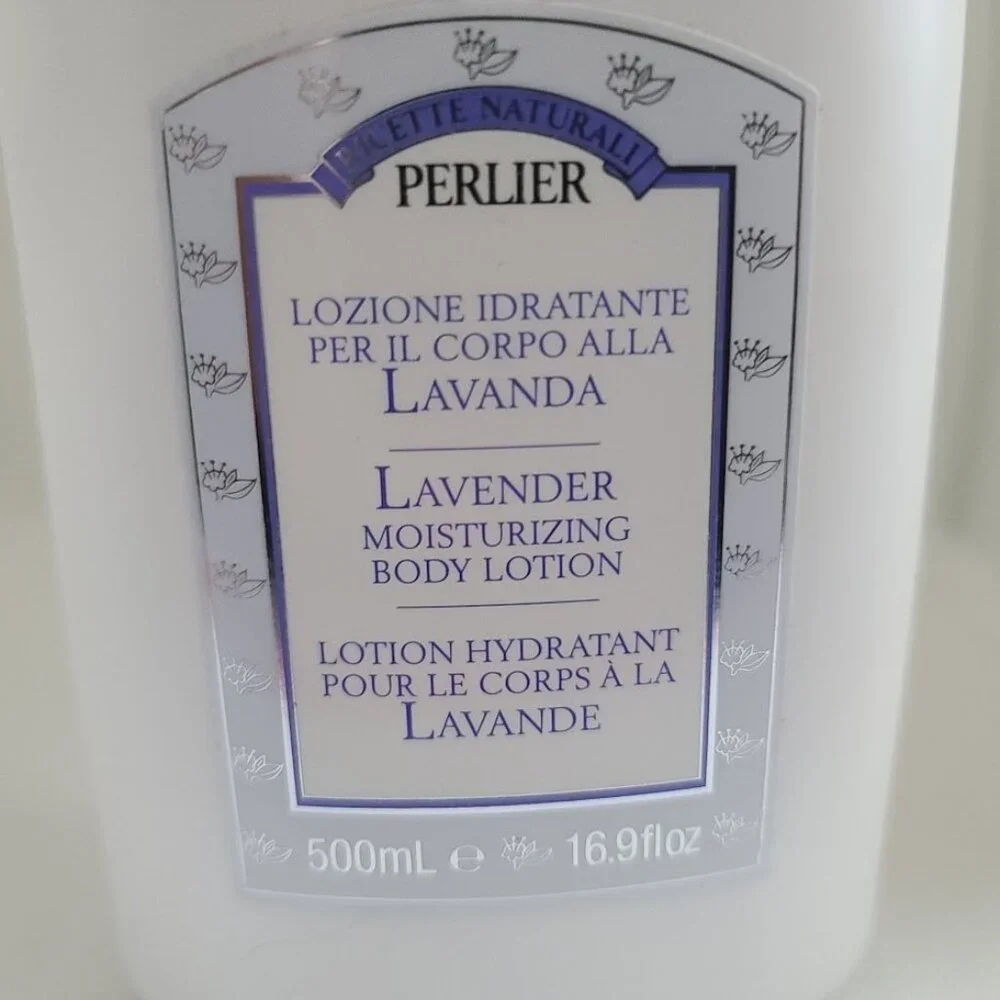 Perlier Natural Recipe Lavender Lotion Bath Shower Gel Set 16.9oz Made in Italy